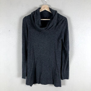 Fontana Sweater Womens Small Gray Cowl Neck Knit Neutral Coastal‎ Normcore